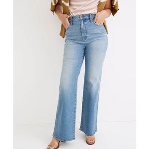 Madewell Light Blue High-Rise Wide-Leg Jeans